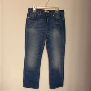 Madewell kick out crop jeans